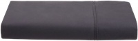 Calvin Klein Home Solid Double Row Cord Percale Queen Flat Sheet, Nightingale Calvin Klein Home Solid Double Row Cord Percale Queen Flat Sheet, Nightingale