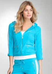 BB Bebe Logo Mesh Insert Hoodie BB Bebe Logo Mesh Insert Hoodie