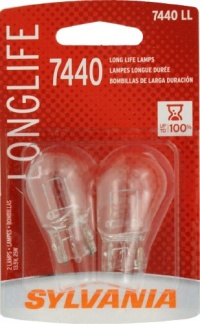 Sylvania 7440 LL Long Life Miniature Lamp, (Pack of 2) Sylvania 7440 LL Long Life Miniature Lamp, (Pack of 2)
