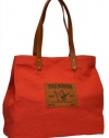 True Religion Brand Jeans Tote Duffel Handbag Purse Duffle Bag-Red