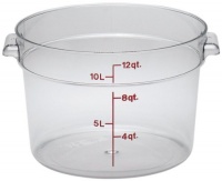 Camwear Polycarbonate Round Food Storage container, 12 Quart Camwear Polycarbonate Round Food Storage container, 12 Quart