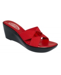 The Aura wedge sandals from Callisto are as comfy as they are cute. The diamond-shaped croc detail on the gore straps ups the style ante. Slip them on and go! The Aura wedge sandals from Callisto are as comfy as they are cute. The diamond-shaped croc detail on the gore straps ups the style ante. Slip them on and go!