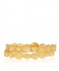 MELINDA MARIA Andrea Infinity Pod Bangle in Gold