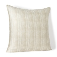 An organic linear print adorning this sateen HUGO BOSS sham is contrasted by an oversized silk border for crisp elegance. An organic linear print adorning this sateen HUGO BOSS sham is contrasted by an oversized silk border for crisp elegance.