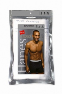 Hanes Men's Classic Basic Boxer Brief, Two Pack Hanes Men's Classic Basic Boxer Brief, Two Pack