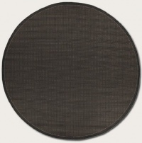 Couristan 1001/2000 Recife Saddle Stitch Black/Cocoa Rug, 7-Feet 6-Inch Round Couristan 1001/2000 Recife Saddle Stitch Black/Cocoa Rug, 7-Feet 6-Inch Round