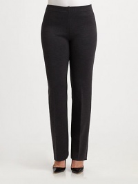 A luxurious take on a classic style, you can dress these Italian wool pants up or down by a mere change of accessories. Elasticized waistbandPull-on styleInseam, about 34WoolDry cleanMade in Italy A luxurious take on a classic style, you can dress these Italian wool pants up or down by a mere change of accessories. Elasticized waistbandPull-on styleInseam, about 34WoolDry cleanMade in Italy