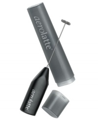 Can't top this! In just 20 seconds, your favorite latte has the perfect finishing touch-creamy, frothy, steamy milk. With a stainless steel whisking head and shaft, this travel size frother is the convenient and lightweight way to get your drink just right, wherever you are. Can't top this! In just 20 seconds, your favorite latte has the perfect finishing touch-creamy, frothy, steamy milk. With a stainless steel whisking head and shaft, this travel size frother is the convenient and lightweight way to get your drink just right, wherever you are.