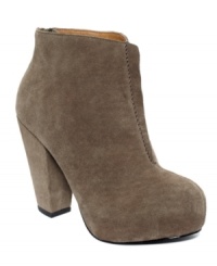 Touchable suede makes the chunky McLaine booties by Kelsi Dagger so adorable. Touchable suede makes the chunky McLaine booties by Kelsi Dagger so adorable.