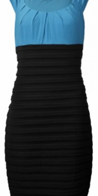 London Times Women's Shutter Tuck Twofer Dress London Times Women's Shutter Tuck Twofer Dress