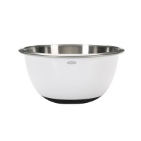 OXO Good Grips 3-Quart White Stainless Steel Mixing Bowl OXO Good Grips 3-Quart White Stainless Steel Mixing Bowl