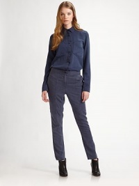 Super-soft pants with exposed seam panels - the perfect addition to any outfit. Front zipper with button closureExposed seam trimTencelDry cleanImportedModel shown is 5'9 (176cm) wearing US size Small. Super-soft pants with exposed seam panels - the perfect addition to any outfit. Front zipper with button closureExposed seam trimTencelDry cleanImportedModel shown is 5'9 (176cm) wearing US size Small.