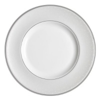 Monique Lhuillier for Royal Doulton Pointe d?Esprit 10-1/2-Inch Dinner Plate
