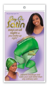 Stay On Satin Nites Tie Up Wrap Cap #774