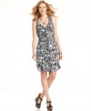 Style&co. puts a new twist on a classic petite sundress! A floral-inspired print adds a vibrant, fresh touch. (Clearance)