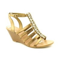 INC International Concepts Bianca Open Toe Wedge Sandals Shoes Bronze Womens INC International Concepts Bianca Open Toe Wedge Sandals Shoes Bronze Womens
