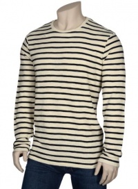 Vince Black Stripe Crewneck Sweater XX-Large Thermal Cotton XXL Vince Black Stripe Crewneck Sweater XX-Large Thermal Cotton XXL