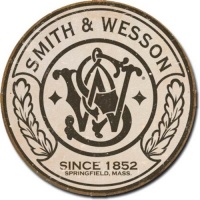 Smith and Wesson Since 1852 Logo Round Distressed Retro Vintage Tin Sign Smith and Wesson Since 1852 Logo Round Distressed Retro Vintage Tin Sign