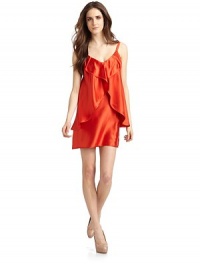 THE LOOKV-neckDraped ruffle detailSleevelessPullover styleTHE FITAbout 35 from shoulder to hemTHE MATERIALSilkCARE & ORIGINDry cleanImportedModel shown is 5'10 (177cm) wearing US size 4. THE LOOKV-neckDraped ruffle detailSleevelessPullover styleTHE FITAbout 35 from shoulder to hemTHE MATERIALSilkCARE & ORIGINDry cleanImportedModel shown is 5'10 (177cm) wearing US size 4.