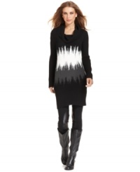 Sweater dress for success! This versatile colorblocked petite number from Style&co. can be worn as a relaxed daytime look or a chic nighttime outfit. Sweater dress for success! This versatile colorblocked petite number from Style&co. can be worn as a relaxed daytime look or a chic nighttime outfit.