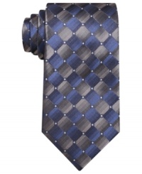 Modern geometry. This John Ashford tie gets your work rotation all squared away. Modern geometry. This John Ashford tie gets your work rotation all squared away.