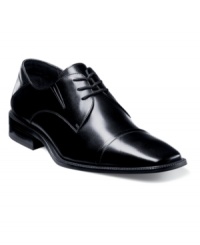 This pair of men's dress shoes is the perfect complement to your at-work or on-the-town wardrobes. These sleek cap toe oxfords add plenty of versatility to your everyday rotation. This pair of men's dress shoes is the perfect complement to your at-work or on-the-town wardrobes. These sleek cap toe oxfords add plenty of versatility to your everyday rotation.