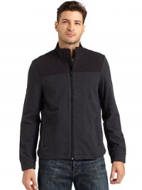 THE LOOKColorblocked designStand collarFront zip closureLong sleevesSide zip pocketsInside drawstring hemTHE MATERIAL95% cotton/5% elastaneCARE & ORIGINMachine washImported THE LOOKColorblocked designStand collarFront zip closureLong sleevesSide zip pocketsInside drawstring hemTHE MATERIAL95% cotton/5% elastaneCARE & ORIGINMachine washImported