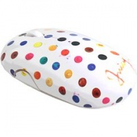 Juicy Couture Wireless Mouse and Mouse Pad ~ Watercolor Dot Juicy Couture Wireless Mouse and Mouse Pad ~ Watercolor Dot