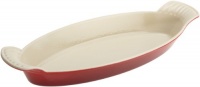 Le Creuset Heritage Enameled Cast-Iron .9-Quart Fish Gratin, Cherry Le Creuset Heritage Enameled Cast-Iron .9-Quart Fish Gratin, Cherry