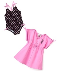 Juicy Couture Infant Girls' Cover Up & Swimsuit - Sizes 3-24 Months Juicy Couture Infant Girls' Cover Up & Swimsuit - Sizes 3-24 Months