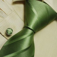 Italian style Green designer ties for men silk necktie cufflinks set A1158 Italian style Green designer ties for men silk necktie cufflinks set A1158