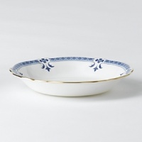 Though Grenville's geometric shapes and studs, set in a narrow border, lend the pattern a modern feel, the stylish leaf and flower elements closely follow classic Derby tradition. Though Grenville's geometric shapes and studs, set in a narrow border, lend the pattern a modern feel, the stylish leaf and flower elements closely follow classic Derby tradition.