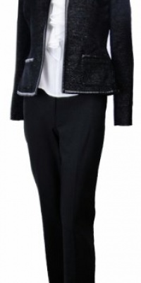 Anne Klein Women's Classic Fit 3 Piece Pant Suit Onyx Multi Anne Klein Women's Classic Fit 3 Piece Pant Suit Onyx Multi