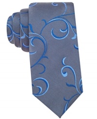 Climb your way up with this silk tie from Alfani. Climb your way up with this silk tie from Alfani.