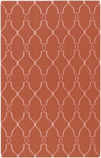 Surya Jill Rosenwald Fallon 3-Feet 6-Inch by 5-Feet 6-Inch Hand Woven Rug, rust crossover Surya Jill Rosenwald Fallon 3-Feet 6-Inch by 5-Feet 6-Inch Hand Woven Rug, rust crossover