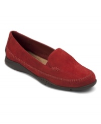 The Aerosoles Ivory Tree flats soften the versatile loafer profile with a tumble nubuck finish, top-stitched details and supportive sole. The Aerosoles Ivory Tree flats soften the versatile loafer profile with a tumble nubuck finish, top-stitched details and supportive sole.