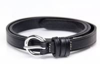 Lauren Ralph Lauren Vacchetta Leather Thin Belt Size Large Black Lauren Ralph Lauren Vacchetta Leather Thin Belt Size Large Black