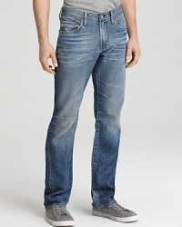 It's a good thing these jeans already look like your favorites because after one or two wears, they will be. Featuring rugged appeal with distressed and fading detail on front and back, and a classic, straight leg. It's a good thing these jeans already look like your favorites because after one or two wears, they will be. Featuring rugged appeal with distressed and fading detail on front and back, and a classic, straight leg.
