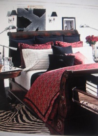 Lauren Ralph Lauren Bleecker Street Red jacquard Sham European Euro Lauren Ralph Lauren Bleecker Street Red jacquard Sham European Euro