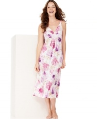 Slip into an adorable floral gown from Alfani for a restful night of beauty sleep. Slip into an adorable floral gown from Alfani for a restful night of beauty sleep.
