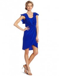 Suzi Chin Women's Flutter Sleeve Dress Suzi Chin Women's Flutter Sleeve Dress