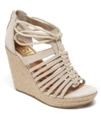 Cages and chords. DV by Dolce Vita's Tatiana wedge sandals add lots of height and loads of texture. Cages and chords. DV by Dolce Vita's Tatiana wedge sandals add lots of height and loads of texture.