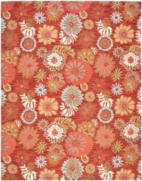 Area Rug 8x10 Rectangle Country & Floral Red - Multi Color Color - Safavieh Blossom Rug from RugPal Area Rug 8x10 Rectangle Country & Floral Red - Multi Color Color - Safavieh Blossom Rug from RugPal