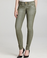 These True Religion skinny corduroy pants boast a faded effect for a fall-perfect vintage feel. These True Religion skinny corduroy pants boast a faded effect for a fall-perfect vintage feel.