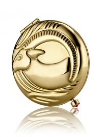 December 22 - January 20. Your strong work ethic and desire to continually strive for perfection makes you very successful. Enjoy this golden goat, decorated with a brilliant birthstone clasp made of red crystal. Filled and refillable with Lucidity Translucent Pressed Powder (small size refill). Beautifully boxed, with a velvety pouch. December 22 - January 20. Your strong work ethic and desire to continually strive for perfection makes you very successful. Enjoy this golden goat, decorated with a brilliant birthstone clasp made of red crystal. Filled and refillable with Lucidity Translucent Pressed Powder (small size refill). Beautifully boxed, with a velvety pouch.