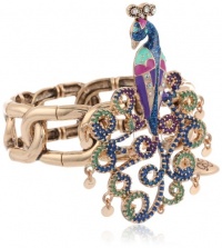 Betsey Johnson Peacock Stretch Bracelet, 7.5 Betsey Johnson Peacock Stretch Bracelet, 7.5