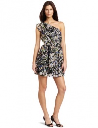 BCBGeneration Women's One Shoulder Ruffle Dress BCBGeneration Women's One Shoulder Ruffle Dress