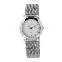 Skagen Women's 107SSSS1 Quartz Stainless Steel White Dial Watch Skagen Women's 107SSSS1 Quartz Stainless Steel White Dial Watch