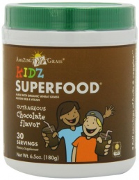 Amazing Grass Kidz Superfood Powder, Chocolate, 6.5-Ounce Container Amazing Grass Kidz Superfood Powder, Chocolate, 6.5-Ounce Container