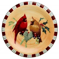 Lenox Winter Greetings Everyday Stoneware Cardinal Salad Plate Lenox Winter Greetings Everyday Stoneware Cardinal Salad Plate